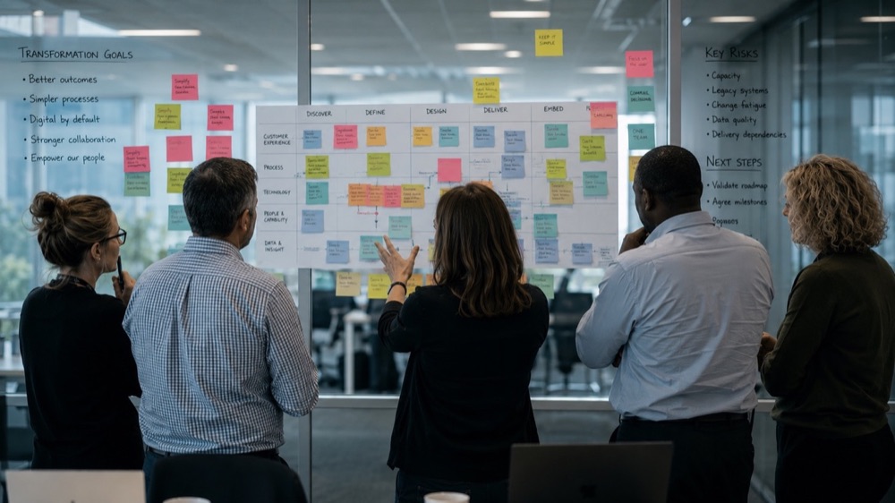 Public sector transformation workshop mapping capability and learning architecture